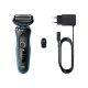 Braun | Shaver | 51-M1000S | Operating time (max) 50 min | Wet & Dry | Lithium Ion | Black/Blue