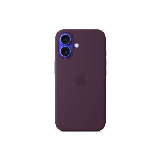 Apple iPhone 16 Silicone Case with MagSafe - Plum | Apple