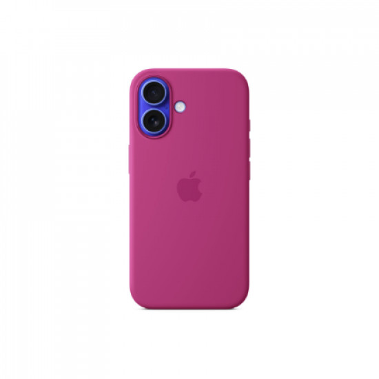 Apple iPhone 16 Silicone Case with MagSafe - Fuchsia | Apple