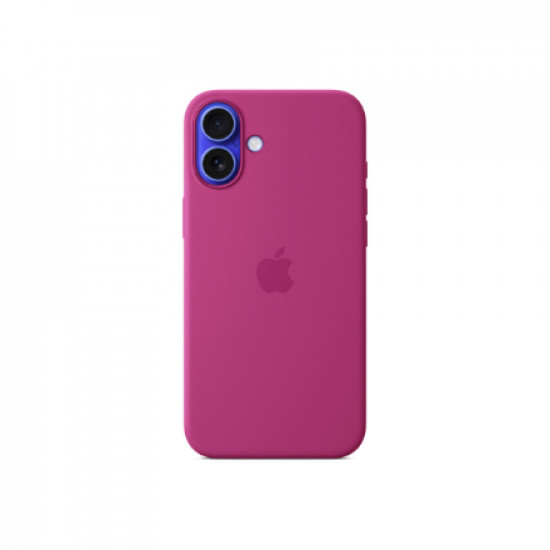 Apple iPhone 16 Plus Silicone Case with MagSafe - Fuchsia | Apple