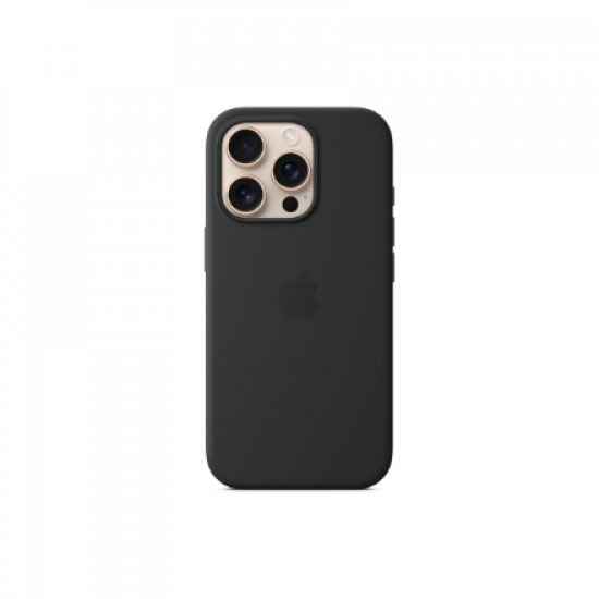 Apple iPhone 16 Pro Silicone Case with MagSafe - Black | Apple