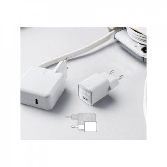 Anker 511 Nano 3 Wall Charger 30W 1C, White | Anker