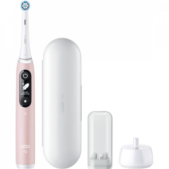 Oral-B Electric Toothbrush | iO Series 6 | Rechargeable | For adults | Number of brush heads included 1 | Number of teeth brushing modes 5 | Pink