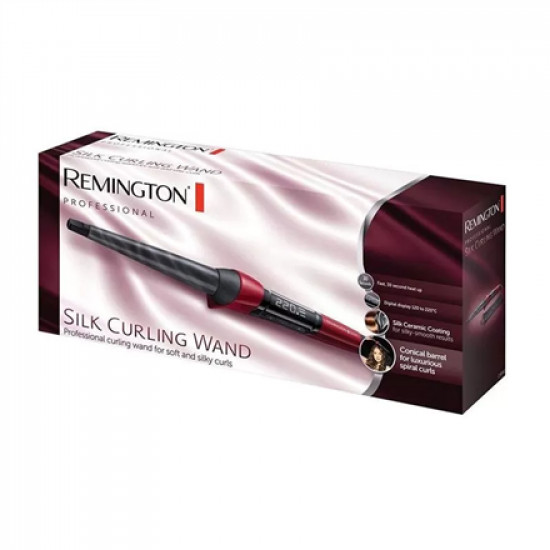 Remington | Hair Curler | CI96W1 | Ceramic heating system | Temperature (min) 120 C | Temperature (max) 220 C | Display Digital | Black/Red