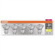 LED lamp OSRAM PARATHOM, 4.3W ( 50W), GU10, 220-240V, 2700K, 36 , 350 lm, 10,000 hours, 5 pcs.