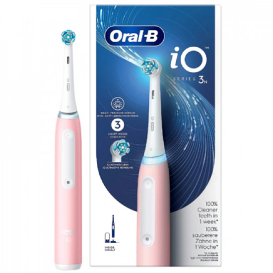 Oral-B Electric Toothbrush | iO3N | Rechargeable | For adults | Number of brush heads included 1 | Number of teeth brushing modes 3 | Pink