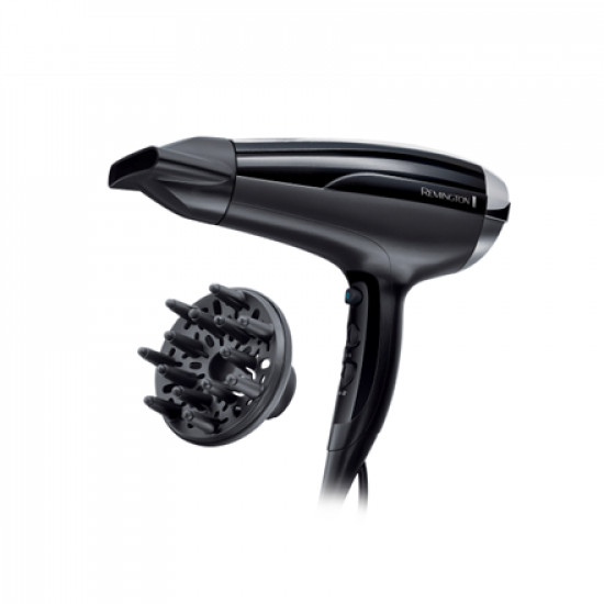 Remington Hair Dryer | D5215 Pro-Air Shine | 2300 W | Number of temperature settings 3 | Ionic function | Diffuser nozzle | Black