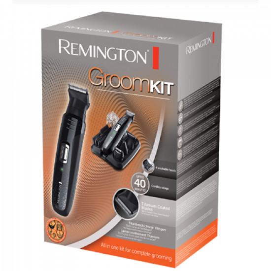 Remington Groom Kit Hair Clipper | PG6130 | Cordless | Number of length steps 5 | Black