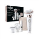 Braun Epilator | SES9-360 Silk pil 9 Flex 3D | Operating time (max) 50 min | Number of power levels 1 | Wet & Dry | White/Rose