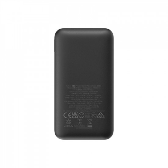 Anker 533 Power Bank | A1256G12 | 10000 mAh | Black