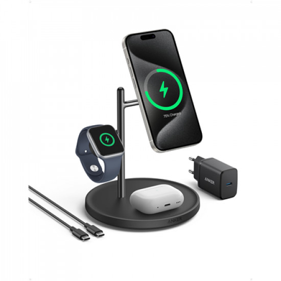 Anker MagGo Magnetic Wireless Charger (Qi 2.0, 15W) | B25M3311