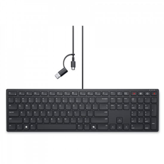 Dell | Collaboration Keyboard | KB525C | Keyboard | Wired | Estonian (QWERTY) | Black | USB-C