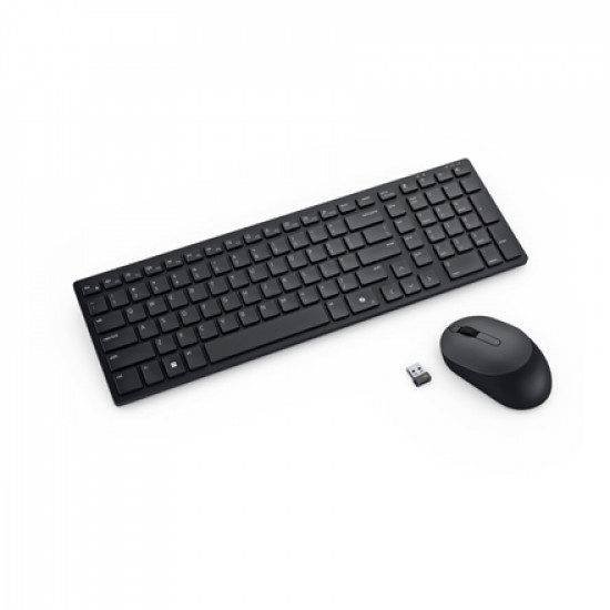 Dell | Silent Keyboard and Mouse | KM555 | Keyboard and Mouse Set | Wireless | Estonian (QWERTY) | Black | 2.4 GHz, Bluetooth 5.1 | Wireless connection