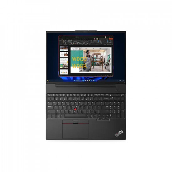 Lenovo ThinkPad E16 | Black | 16  | IPS | WUXGA | 1920 x 1200 pixels | Anti-glare | Intel Core Ultra 7 | 155H | 16 GB | SO-DIMM DDR5 | Solid-state drive capacity 512 GB | Intel Arc Graphics | Windows 11 Pro | 802.11ax | Bluetooth version 5.3 | Keyboard language Nordic | Keyboard backlit | Warranty 24 month(s) | Battery warranty 12 month(s)