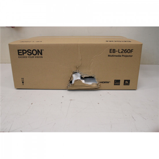 SALE OUT. Epson EB-L260F Full HD 3LCD Projector 1920x1080/4600 Lm/16:9/2500000:1, White | Epson | EB-L260F | Full HD (1920x1080) | 4600 ANSI lumens | White | DAMAGED PACKAGING | Wi-Fi