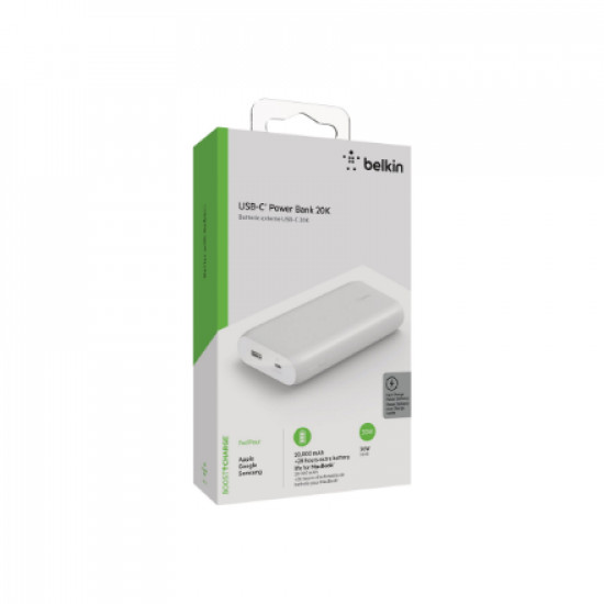 Belkin | Power Bank | BOOST CHARGE | 20000 mAh | USB-C | White