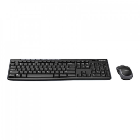 Logitech MK270 | Keyboard and Mouse Set | Wireless | US | Black