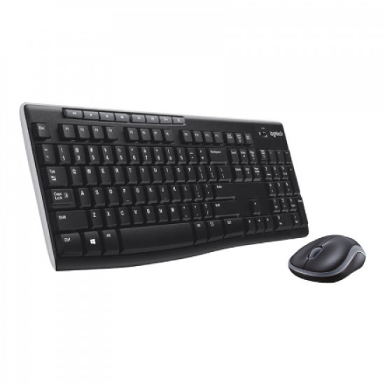 Logitech MK270 | Keyboard and Mouse Set | Wireless | US | Black