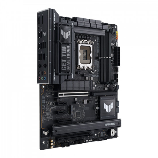 Asus TUF GAMING Z890-PLUS WIFI | Processor family Intel | Processor socket LGA1851 | DDR5 | Supported hard disk drive interfaces M.2, SATA | Number of SATA connectors 4