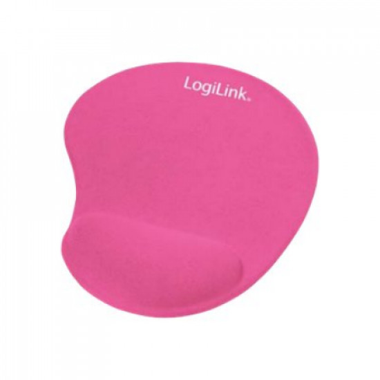 Logilink ID0027P Mouse Pad, Silcon Wrist, Pink | Logilink