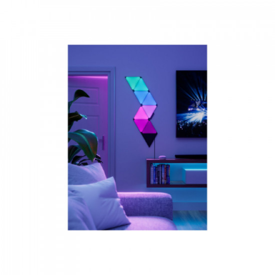 Nanoleaf|Shapes Black Triangles Starter Kit (9 panels)|42 W|WiFi