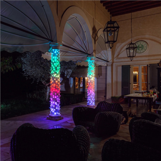 Twinkly|Strings Smart LED Lights 100 RGB (Multicolor), 8m, Black wire|RGB 16M+ colors