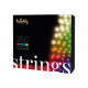 Twinkly|Strings Smart LED Lights 250 RGBW (Multicolor + White), 20m, Black wire|RGBW 16M+ colors + Warm white