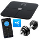 Adler Smart Bathroom Scale | AD 8187 | Maximum weight (capacity) 180 kg | Accuracy 100 g | Body Mass Index (BMI) measuring | Black