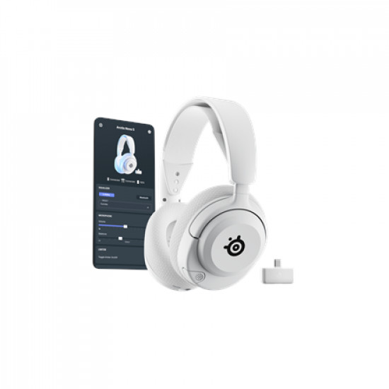 SteelSeries Gaming Headset | Arctis Nova 5P | Bluetooth | Over-ear | Microphone | Noise canceling | Wireless | White