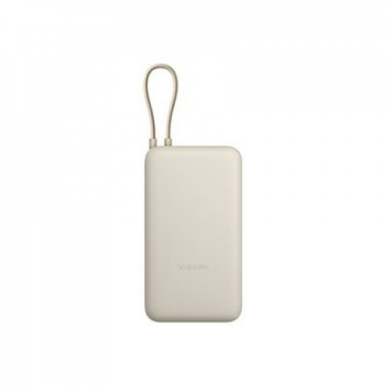 Xiaomi 33W Power Bank (Integrated Cable) | 20000 mAh | USB-C/USB-C cable/USB-A | Tan