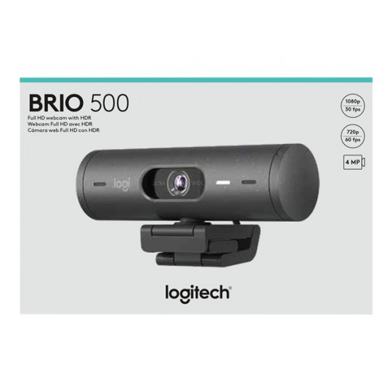 LOGITECH Brio 500 - GRAPHITE - EMEA28