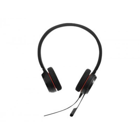 JABRA EVOLVE 20 MS Stereo USB Headband Noise cancelling USB connector with mute-button and volume control on the cord