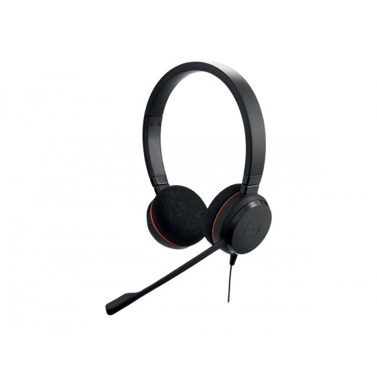 JABRA EVOLVE 20 MS Stereo USB Headband Noise cancelling USB connector with mute-button and volume control on the cord