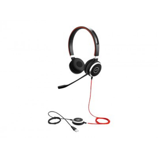 JABRA EVOLVE 40 MS Stereo USB Headband Noise cancelling USB connector with mute-button and volume control on the cord