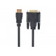 GEMBIRD HDMI to DVI male-male cable with gold-plated connectors 1.8m bulk package