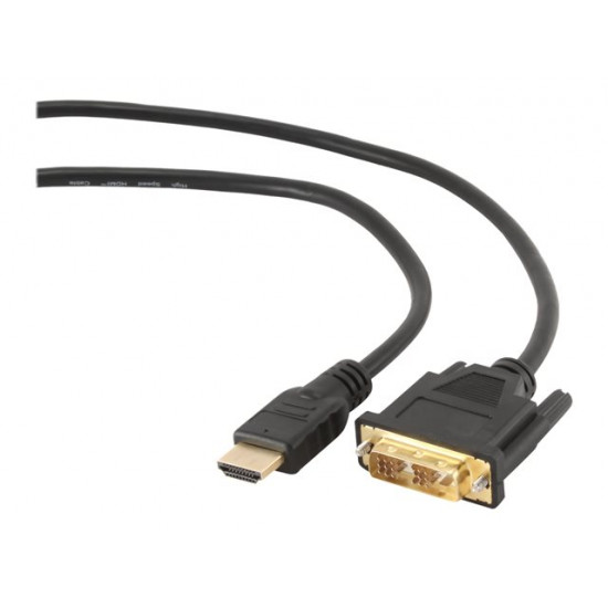 GEMBIRD HDMI to DVI male-male cable with gold-plated connectors 1.8m bulk package