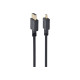 HDMI male to micro D-male black cable with gold-plated connectors, 1.8 m, bulk package