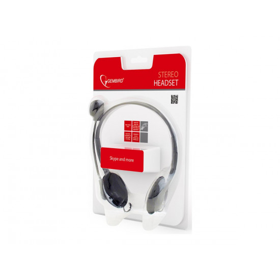 HEADSET STEREO/BLACK MHS-123 GEMBIRD