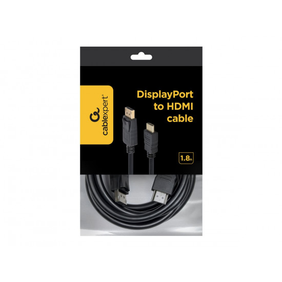 CABLE DISPLAY PORT TO HDMI/1.8M CC-DP-HDMI-6 GEMBIRD