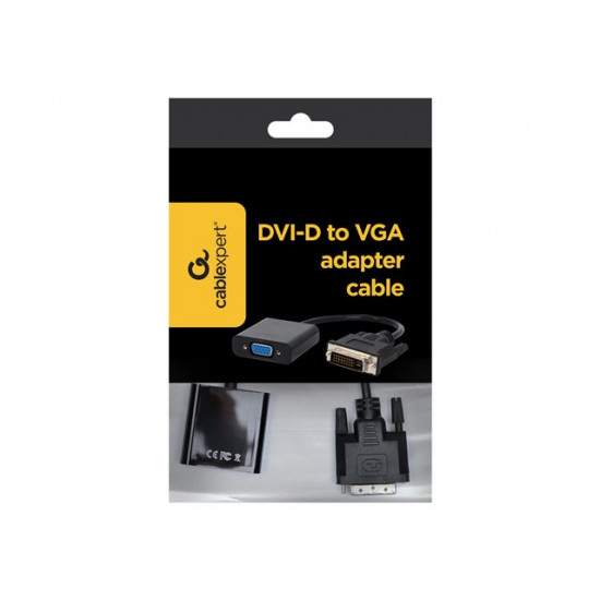 GEMBIRD A-DVID-VGAF-01 DVI-D to VGA adapter cable black