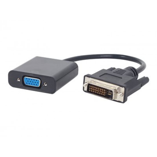 I/O ADAPTER DVI TO VGA/BLACK A-DVID-VGAF-01 GEMBIRD