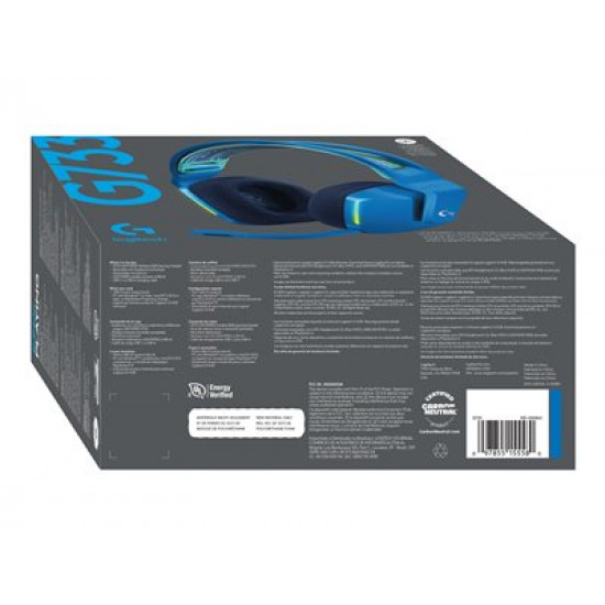 LOGITECH G733 LightSpeed Headset - BLUE - EMEA