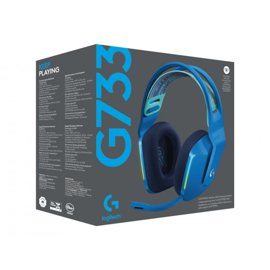 HEADSET GAMING G733 WRL/BLUE 981-000943 LOGITECH