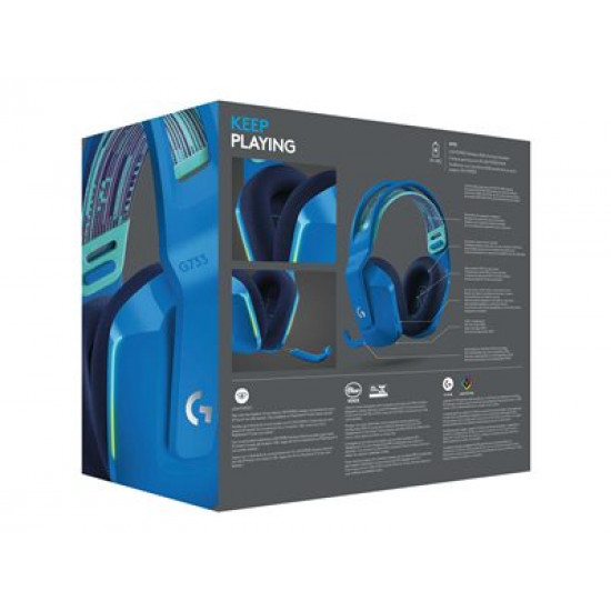 Logitech Lightspeed Gaming Headset G733 blue