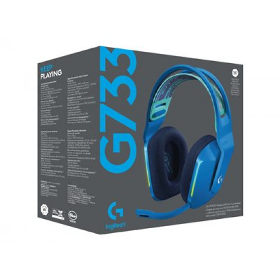 LOGITECH G733 LightSpeed Headset - BLUE - EMEA