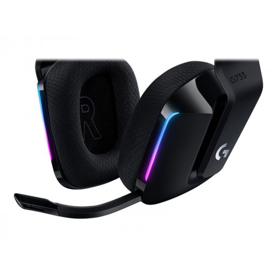 LOGITECH G733 LIGHTSPEED Wireless RGB Gaming Headset - BLACK - EMEA