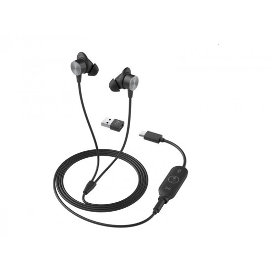 LOGITECH Zone Wired Earbuds Teams - Graphite - EMEA