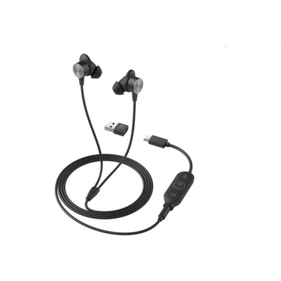 LOGITECH Zone Wired Earbuds Teams - Graphite - EMEA