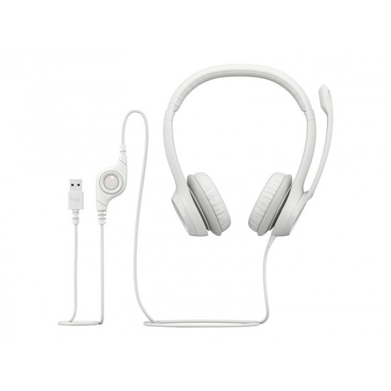 LOGITECH H390 USB Computer Headset - OFF-WHITE - EMEA-914