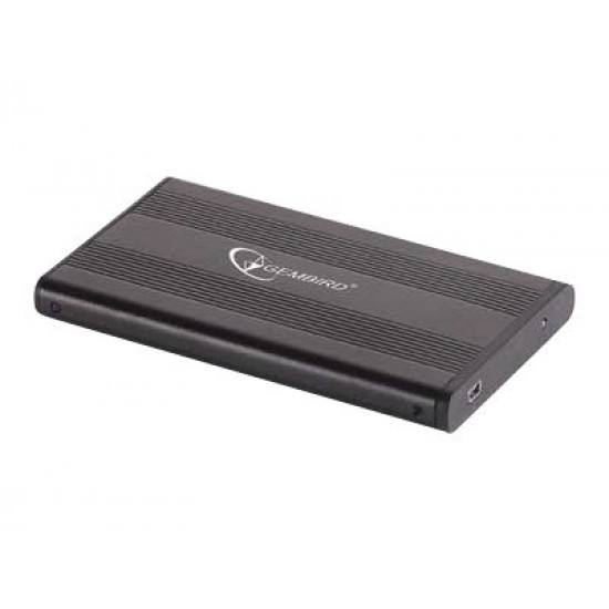 GEMBIRD EE2-U2S-5 HDD/SSD enclosure for 2.5 SATA - USB 2.0 Aluminium Black